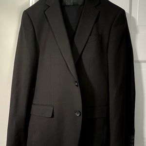 Egara Black Suit (Jacket & Pants). Perfect shape- Worn once